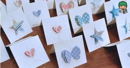 手工制作缝纫生日卡片DIY图解
