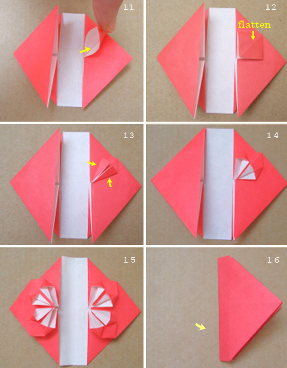 几款漂亮的心形折纸方法-封存