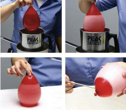 教你用气球DIY唯美的创意蜡烛方法教程