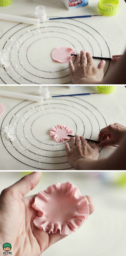软陶手工艺品制作图解 逼真的牡丹花教程