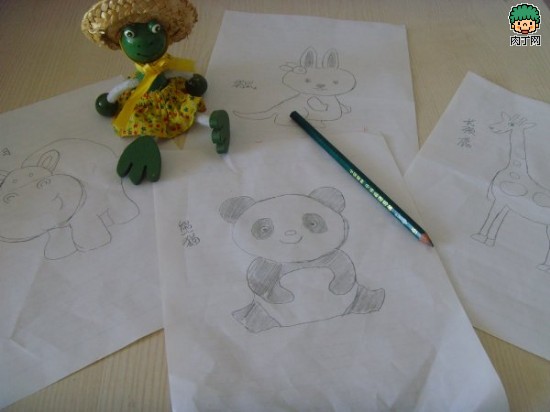 儿童绘画教程-可爱的儿童创意绘画作品-封存 日