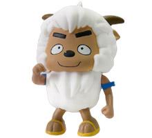 这是《喜羊羊与灰太狼》搪胶公仔全套中的沸羊羊